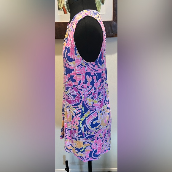 Lilly Pulitzer Colorful Sleeveless Button-Down Dress/Tunic - Picture 2 of 3